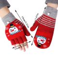 Crochet Flip Top Gloves Winter Women Warm Half Finger Gloves Thick Keep Warm Fingerless Gloves Christmas Knitted Gloves Soft. 