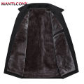 Thick Fleece Jacket Men Windproof Men's Winter Coat Blazer Autumn Winter Warm Men's Jacket Windbreak Casual Business Coat L-3XL. 