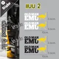 Oldman EMU X arb premium UV printing sticker, premium cut transparent sticker, waterproof, sunscreen. 