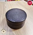 Jewelry/Ring/Watch Box Circle Shape Made With Genuine Cow Leather.. 