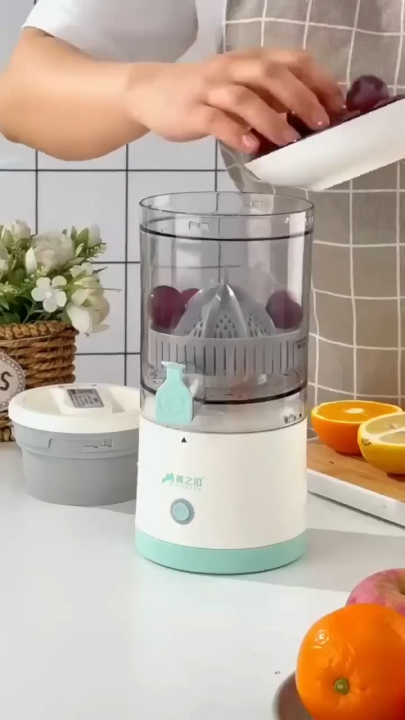 GenZee Pick Electric Citrus Juicer Blender Machine - USB Rechargeable Automatic Orange Lemon Juicer Machine Mini - Fresh Fruit Juice Maker Juicer Blender Machine Mini for Home Kitchen Travel Durable Juicer Machines For Daily Use