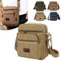 Men's Shoulder Bag Business Leisure Large Capacity Portable Handbag Zipper Multi Layer Waterproof Summer Male's Crossbody Bags.