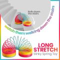3pcs Rainbow Coil Spring Toy - 6 Inch Giant Magic Spring Toys for Kids, A Huge Classic Novelty Toy for Boys and Girls. 