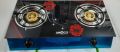 Ameco 2 burner glass top gas cooker. 
