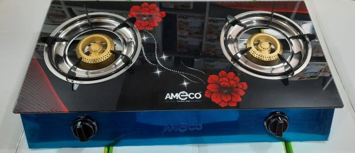 Ameco 2 burner glass top gas cooker