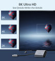 USB C to HDMI Adapter 8K, Thunderbolt 3 to HDMI Adapter, 8K60Hz, 4K120Hz, for MacBook Pro, MacBook Air, iPad Pro, Pixelbook.