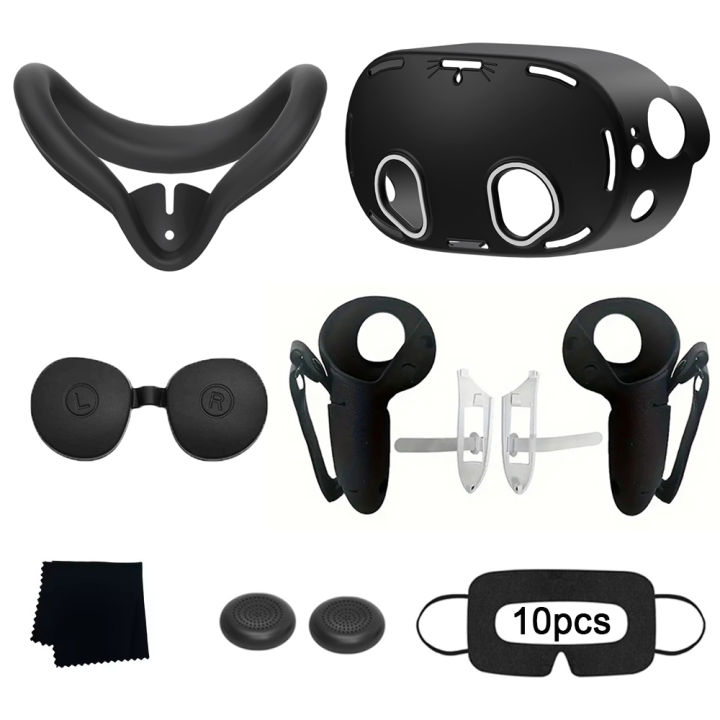 High%20Quality%20VR%20Accessories%208%20In%201%20Silicone%20Protective%20Cover%20Kit%20For%20Meta%20Quest%203s%20With%20Wiping%20Cloth&Disposable%20Masks%20Idea%20%20-%20Image%208
