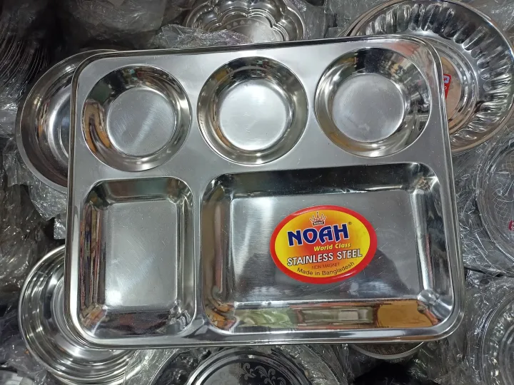 Divided%20Plate/%20Stainless%20Steel%20Plate/Divided%20Plate%205%20Section%20Square,%20Silver%20Stainless%20Steel%20Square%20Divided%20Plate,%20For%20Restaurant,%20-%20Image%204