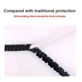 Monochrome Data Cable Protection Spring Flat Fruit Android Headphone Cable Protection Rope. 
