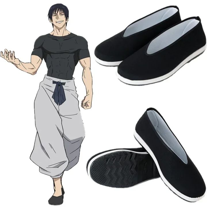Game Jujutsu Kaisen Toji Fushiguro Cosplay Shoes For Men Women kung fu shoes Halloween Carnival Role play Shoes Accessories