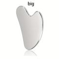 Soothing and Cooling, Stainless Steel Gua Sha Facial Massager - Cooling Eye and Face Tool for Firming, Jawline and Relaxation.