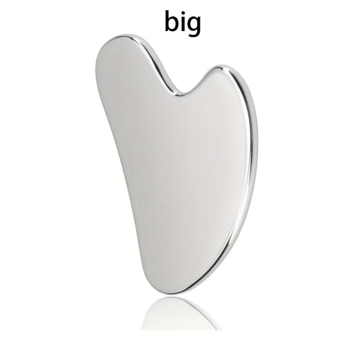 Soothing and Cooling, Stainless Steel Gua Sha Facial Massager - Cooling Eye and Face Tool for Firming, Jawline and Relaxation