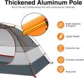 Moon Lence Professional Camping Tent 2 Person Aluminum Alloy Pole. 
