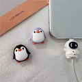 Cute Penguin Cable Protector Cartoon Charger Protector Cable Winder Organizer Data Line Cord Protective Cover For iPhone. 