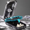 Pill Cutter With Invisible Storage Box Portable 2 In 1 Mini Drug Tablet Medicine Small Small Medicine Box Health Care Pills Case. 