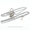 2pcs/set Anime Oosaki Nana Honjo Ren Couple Necklace lover's key lock alloy fashion metal pendant cosplay accessories gifts.