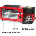 3IN1 Toaster Oven Coffee Maker Breakfast Machine Oven. 