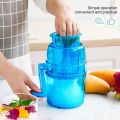 Portable Hand Crank Ice Shaver Crusher Manual Shredding Machine Household Snow Cone Maker. 