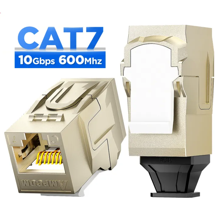 AMPCOM%20RJ45%20STP%20Zinc%20Alloy%20Feed-through%20Keystone%20Jack%20CAT7/6A/6,%2050U%20Gold%20Plated%20Network%20Plug%20Module%20Connector%20for%20Office,%20Home%20-%20Image%207