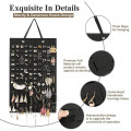 Wall Hanging Brooch Display Stand Felt Enamel Pin Badge Button Storage Holder Necklace Earring Hanging Organizer. 