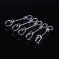 DNDYUJU 50-100X Strengthen Stainless Steel Quick Lock Snap Spring Clamp Buckle Lure Drop Rigs Connector for Fishing Accessories. 