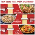 Gvode 3 in 1 Pasta Attachment for Kitchenaid Stand Mixer Pasta Sheet Roller Spaghetti Cutter ettuccine Cutter Maker Accessories.