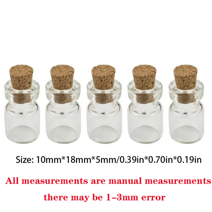 50pcs%20Mini%20DIY%20Glass%20Bottle%20Exquisite%20Cork%20Drifting%20Wish%20%20Cute%20%20Jar%201ml%2013*18mm%20-%20Image%203