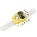 Pack of 3 Digital finger Tasbeeh & Tally Counters for Finger Ring - Random colors. 