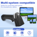 JOOYTEC Wired Wireless 2.4G 2D Bluetooth Barcode Scanner QR Code Reader For PC iPhone Android. 