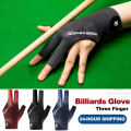 Billiards Glove Left Hand Three Finger Snooker Billiard Glove Non Slip Stickers Elasticity Billiard Training Gloves Accessories. 
