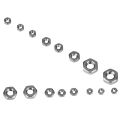 140pcs M1/M1.2/M1.4/M1.6/M2/M2.5/M3 Thread Stainless Steel Hex Hexagonal Nuts Industrial And Construction Fasteners. 