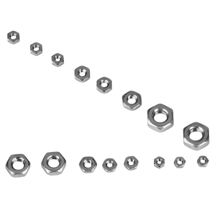 140pcs%20M1/M1.2/M1.4/M1.6/M2/M2.5/M3%20Thread%20Stainless%20Steel%20Hex%20Hexagonal%20Nuts%20Industrial%20And%20Construction%20Fasteners%20-%20Image%203