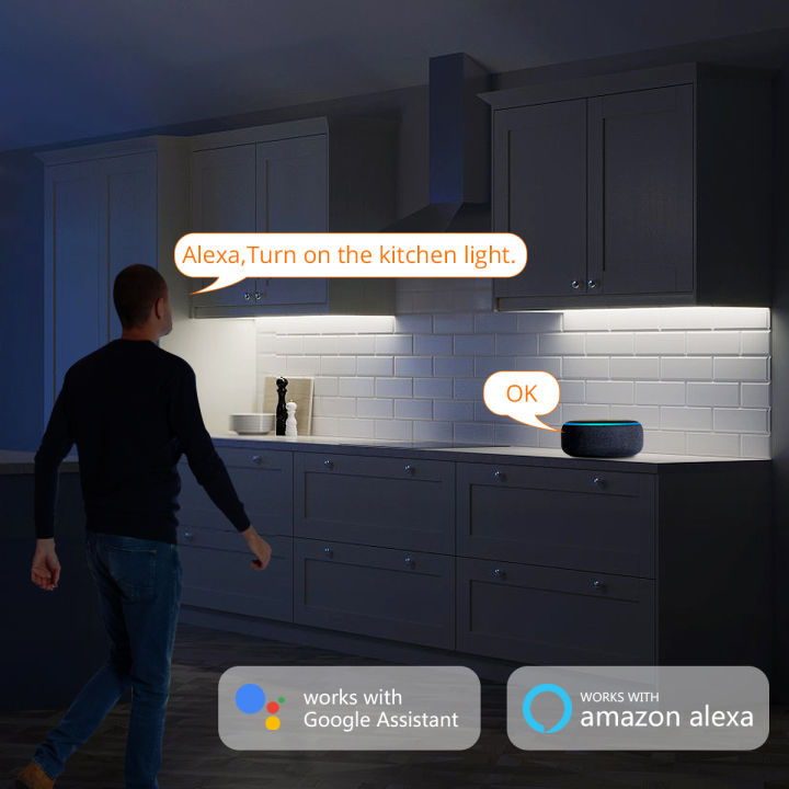 1-6PCS%20Smart%20TUYA%20COB%20LED%20Strip%20Light%20Set%20DC12V%20Integrated%20Lighting%20Support%20Alexa%20%20Assistant%20Echo%20Plus%20APP%20Voice%20Control%20lightify%20-%20Image%202