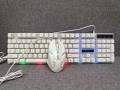 AOC KM100 Cool Backlit Keyboard and Mouse Combo Ergonomic Waterproof Keyboard Color Backlight for Computer PC Laptop  Extra 2% Off. 