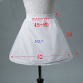 White Children kids Petticoat A-Line 3 Hoops One Layer Flower Girls Crinoline Lace Trim Flower Girl Dress Underskirt.