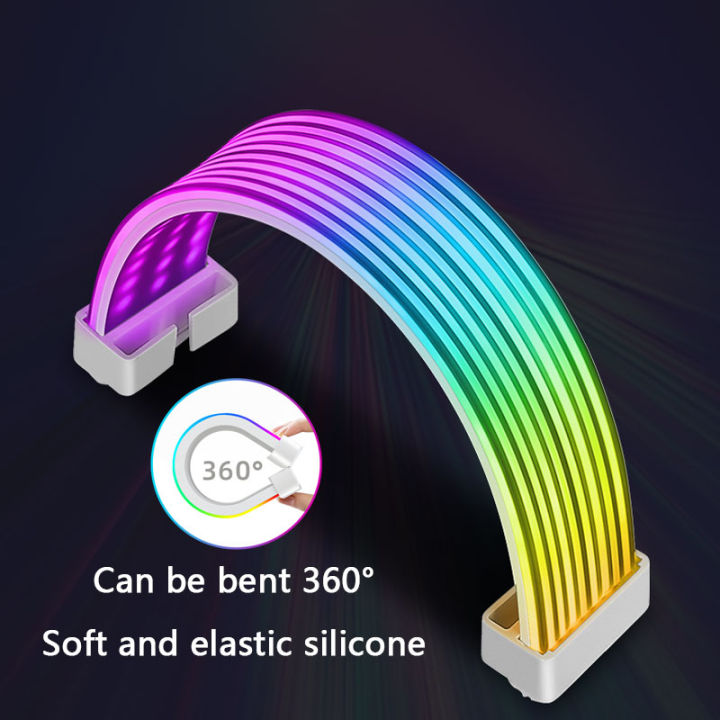 UPSIREN%20Bendable%20ARGB%20Light%20Board,Suitable%20For%20Graphics%20Card%2024pin/8pin/2x8pin/12VHPWR/Motherboard%20Decorative%20light%20strip%20-%20Image%203