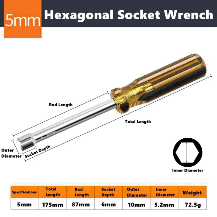 5mm%206mm%207mm%208mm%209mm%2010mm%20Hex%20Socket%20Head%20Screwdriver%20Wrench%20CRV%20Shaft%20Nut%20Repair%20Tool%20for%20Motorcycle%20M3%20M4%20Hand%20Tools%20-%20Image%204