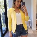 2025 Women's Thin White Blazer Summer Autumn Slim Fit Long Sleeve Open Stitch Office Coat Tops Black Ladies Fashion Outwear.