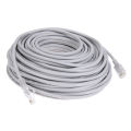 5M/10M/15M/20M/30M Optional Gray CAT5/CAT-5e Ethernet Cable RJ45 + DC Power CCTV Network Lan Cable For System IP Cameras. 