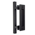 Yymall🚚Prompt Delivery🚚Heavy duty heavy duty sliding barn door pull handle garage door sheds metal hardware 304 kg black stainless steel door handles for wood doors, carbon steel and genuine stainless steel 1.2. 