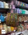 Women’s Glass Bangle Set – Indian Traditional Colorful Kacher Churi (ak box e 6 Dozen thake ৳1700). 