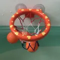 Bathroom basketball toy small basketball paddles with 3 basketballs easy to install. 