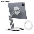 Kimdoole Metal Magnetic Tablet Stand Holder Pad Folddable Support for iPad Air Pro 12 Mini   Accessories. 