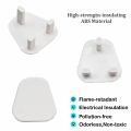 3 pcs box pin plug socket covers babies safety kids protection 3 pin socket. 