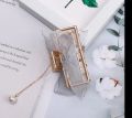 Korean Elegant Mesh Bow Hair Cacher For Women Large Grab Clips Hair Accessories. 