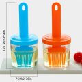 1pc Multipurpose Silicone Oil Brush with Bottle Portable Barbecue Oil Brush Household Baking BBQ Brush Pancake Brush Oil Tool. 