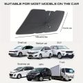 Automobile Windshield Sunshade Upgraded V-Design Car Sun Umbrella Innovative Telescopic Sun Visor For Heat Insulation Shade Prot.
