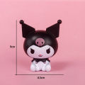 Sanrio Anime Figures for Girls, Kuromi Model, Pochacco, Cinnamoroll Toys, Kawaii DIY Doll Collection, Desk Ornament, Kids Gift. 