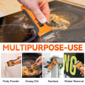 Glue Removal Blade Glass Oven Razor Scraper Plastic Handle Razor Scraper Spatula Car Film Tool Window Cleaning Blade Scraper. 