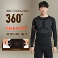 Thermal Underwear Men's Plush Thickened Winter Cold-Proof Seamless Leggings Sports Suit Autumn And Winter Top. 